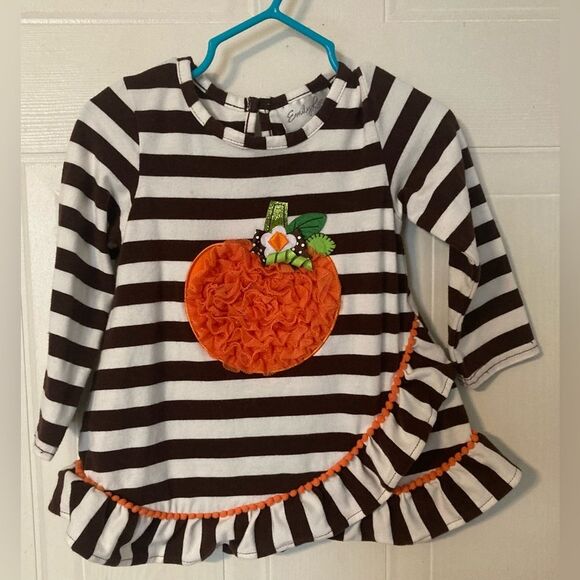 Emily Rose Other - Emily Rose Boutique Pumpkin Top/Tunic, Size 2T Brown Orange Fall Thanksgiving